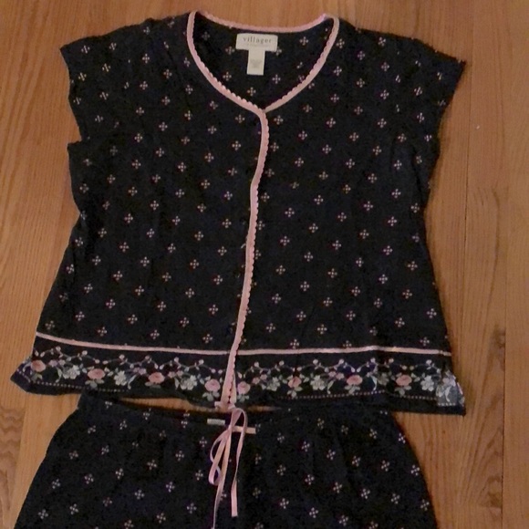 villager Other - VILLAGER 😴 BLACK 100% COTTON PAJAMA SET Size L